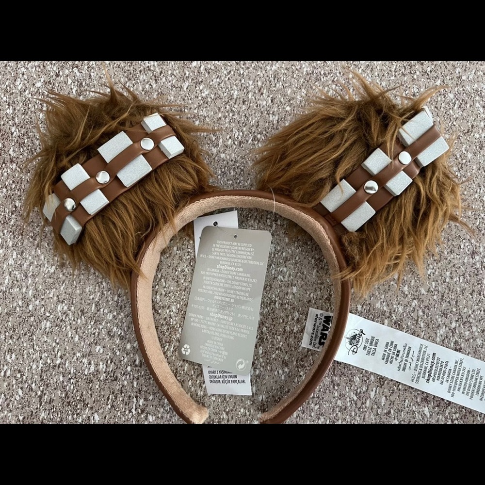 2021 Disney Parks Chewbacca Minnie Ears Headband Star Wars Headband Ears NWT